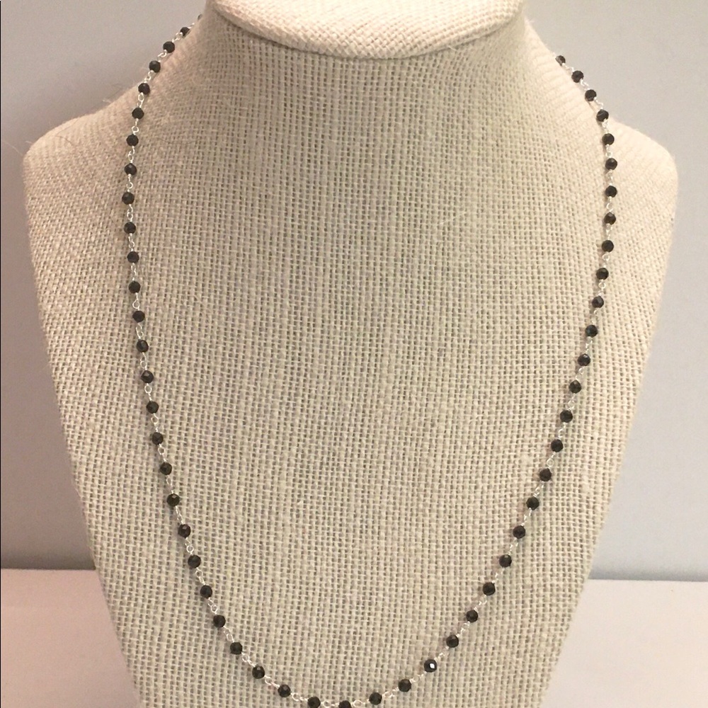 Thai Black Spinel 3-piece Necklace Set - Picture 3 of 6